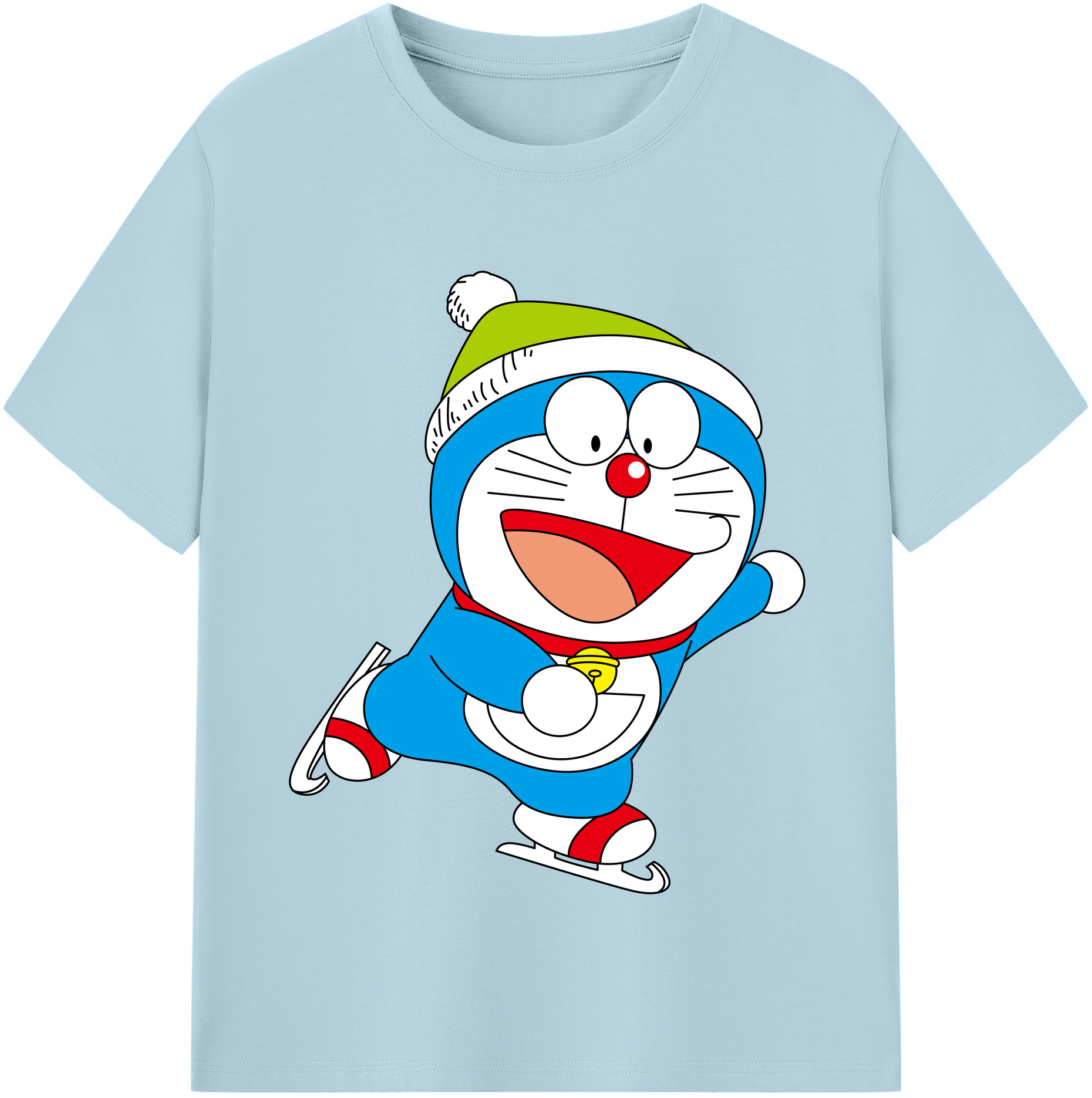 （画像用） ドラえもん Doraemon 綿100％半袖Tシャツ（フロントプリント）